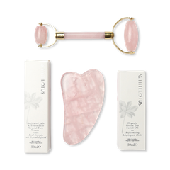 Image 1 for Genuine Rose Quartz Crystal Facial Set