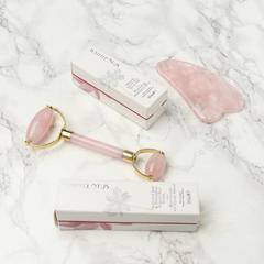 Image 2 for Genuine Rose Quartz Crystal Facial Set