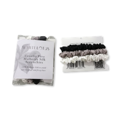 Image 2 for Cruelty Free Mulberry Silk Scrunchies 3-Pack