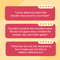 Image 4 for Settled Me + Gut Health White Choc & Raspberry 12 packs x 5 bars