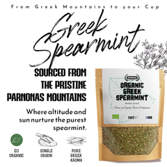 Image 3 for APSOGO Organic Spearmint Tea  Loose Leaf Herbal Tea from Greece - 100g