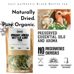 Image 4 for APSOGO Organic Nettle Leaf Tea  Loose Leaf Herbal Tea from Greece - 75g