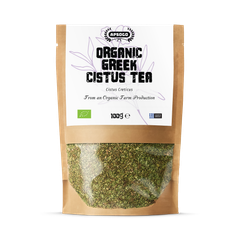 Image 1 for APSOGO Organic Cistus Tea  Loose Leaf Herbal Tea from Greece - 100g