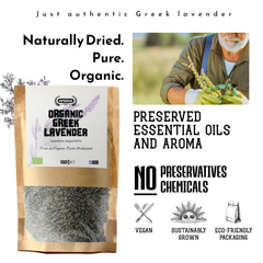 Image 4 for APSOGO Organic Lavender Tea  Loose Leaf Herbal Tea from Greece - 100g