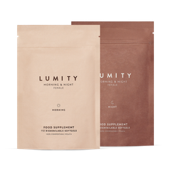 Image 1 for Lumity Female Morning & Night Supplement Refil Pouches - 28 day 224 softgels