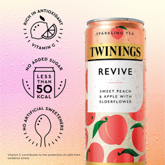 Image 2 for Sparkling Revive Sweet Peach & Apple with Elderflower 250 ml