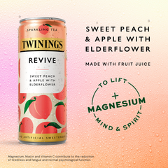 Image 3 for Sparkling Revive Sweet Peach & Apple with Elderflower 250 ml