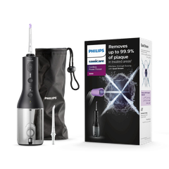 Image 1 for Sonicare Cordless Power Flosser 3000 Black