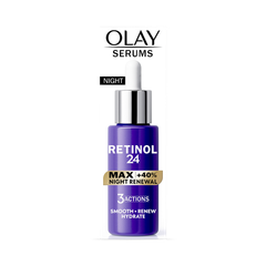 Image 2 for Retinol 24 MAX Night Serum for Face. Anti Ageing Renewal Skincare, 40ml