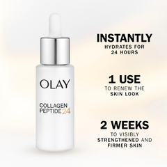 Image 5 for Collagen Peptide Serum for Face. Anti Ageing Restoring Skincare with Niacinamide, 40ml