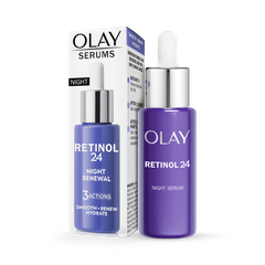 Image 1 for Retinol 24 Night Serum for Face, Anti Ageing Skincare: Smooths, Renews, Hydrates, 40ml