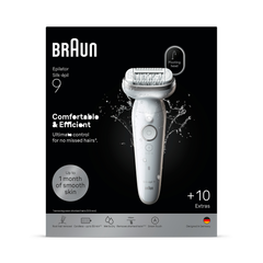 Image 3 for Braun Silk·épil 9, Wet & Dry Epilator, Lasting Smooth Skin, 9-241, Silver