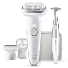 Image 5 for Braun Silk·épil 9, Wet & Dry Epilator, Lasting Smooth Skin, 9-241, Silver