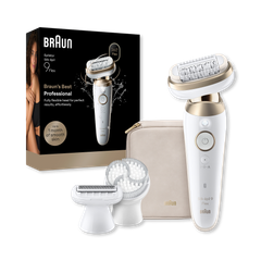 Image 1 for Braun Silk·épil 9 Flex, Wet & Dry Epilator, Lasting Smooth Skin, 9-060 3D, Gold
