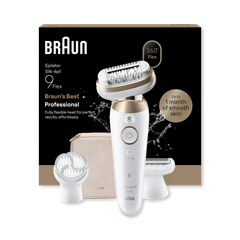 Image 2 for Braun Silk·épil 9 Flex, Wet & Dry Epilator, Lasting Smooth Skin, 9-060 3D, Gold