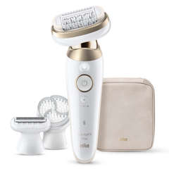 Image 4 for Braun Silk·épil 9 Flex, Wet & Dry Epilator, Lasting Smooth Skin, 9-060 3D, Gold