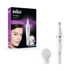Image 1 for Braun Face 810 Facial Epilator and Facial Cleansing Brush plus Additional Battery