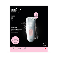 Image 3 for Braun Silk·épil 5, Wet & Dry Epilator, Easy Hair Removal, Lasting Smooth Skin, 5-041, Flamingo Pink