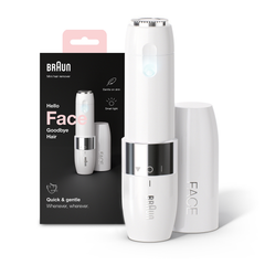 Image 2 for Braun Face Mini Hair Remover FS1000, Electric Facial Hair Removal for Women, White