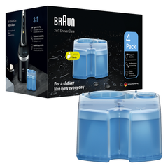 Image 2 for Braun 3in1 ShaverCare SmartCare Center Refill Cartridges, Hygienic Cleaning, 4 Pack