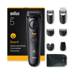 Image 2 for Braun Beard Trimmer Series 5, +8 Styling Tools, 40 Lengths, Sharp Blade, BT5560, Black