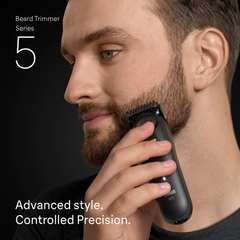 Image 5 for Braun Beard Trimmer Series 5, +8 Styling Tools, 40 Lengths, Sharp Blade, BT5560, Black