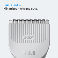 Image 3 for Braun Body Groomer Series 3, +2 Grooming Tools, Groom & Trim, Waterproof, BG3500, Grey
