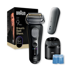 Image 1 for Braun Series 9 PRO+ Electric Shaver, Pro SensoAdapt, SmartCare Center, 9670CC, Black