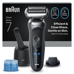 Image 3 for Braun Series 7 Electric Shaver, SmartCare Center, +1 Attachment, 72-G7200CC, Grey
