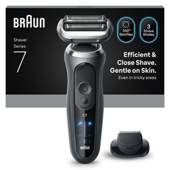 Image 3 for Braun Series 7 Electric Shaver, +1 Attachment, 72-G1200S, Grey