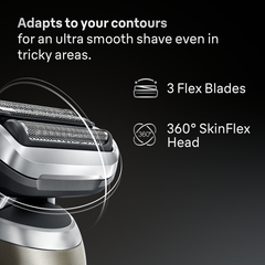 Image 5 for Braun Electric Shaver, Series 7, With SmartCare Center, EasyClick Attachments, 72-C7650cc, Gold