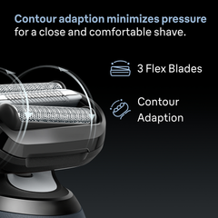 Image 4 for Braun Series 6 Electric Shaver, +1 Attachment, 62-B1200S, Blue