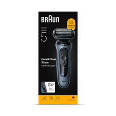 Image 1 for Braun Series 5 Electric Shaver, Up to 50 min, 52-A1000S, Azure