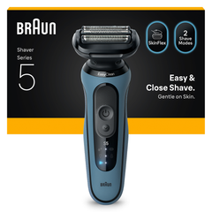 Image 4 for Braun Series 5 Electric Shaver, Up to 50 min, 52-A1000S, Azure