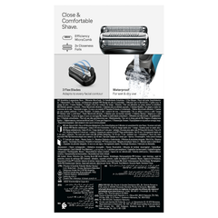 Image 2 for Braun Series 3+ Electric Shaver, Precision Trimmer, Wet & Dry, 3040S, Blue