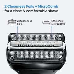 Image 5 for Braun Series 3+ Electric Shaver, Beard Trimmer Attachment, Dry, 3000BT, Grey