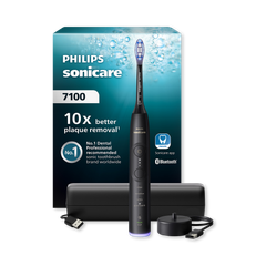 Image 1 for 7100 Series Toothbrush Black with Charging Case