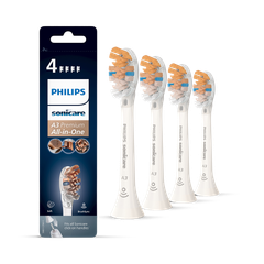 Image 1 for Sonicare A3 Premium All-in-One 4 White sonic toothbrush heads