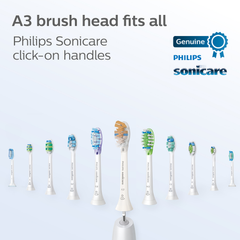 Image 4 for Sonicare A3 Premium All-in-One 4 White sonic toothbrush heads