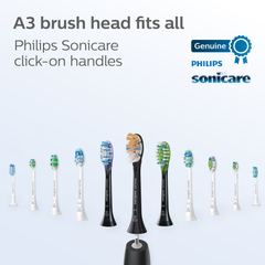 Image 3 for Sonicare A3 Premium All-in-One 4 Black sonic toothbrush heads