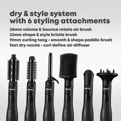 Image 4 for REVAMP Ionic Airstyle 6-in-1 Air Styler - Black