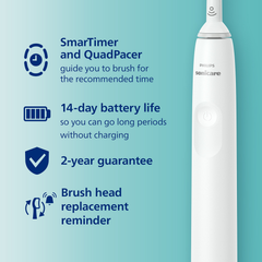 Image 5 for Sonicare 4100 Series Toothbrush White