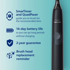Image 5 for Sonicare 4100 Series Toothbrush Black