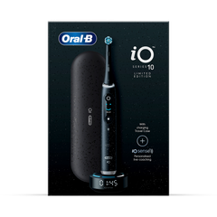 Image 1 for Oral-B iO 10 Cosmic Black Electric Toothbrush Designed By Braun
