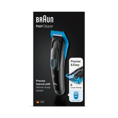 Image 3 for Braun Hair Clipper Series 5, Lifetime Sharp Blade, 9 Lengths, HC5010, Black