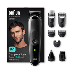 Image 1 for Braun All-In-One Style Kit Series 3 MGK3440, 8-in1 Kit For Beard, Hair & More