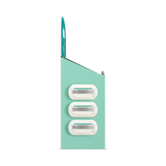 Image 3 for Gillette Venus Deluxe Smooth Sensitive Women's Razor Blade Refills, Pack of 3, 5 blades for a longer-lasting smooth shave