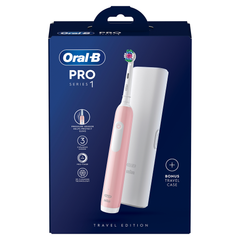Image 3 for Oral-B Pro Series 1 Pink Electric Toothbrush, Designed By Braun