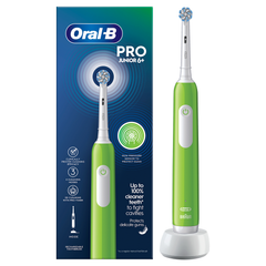 Image 2 for Oral-B Pro Junior Green Electric Toothbrush,  For Ages 6+