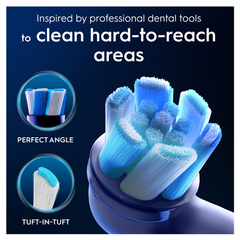 Image 4 for Oral-B iO Series Ultimate Clean, Original Brush Heads, CrissCross Bristles, 4